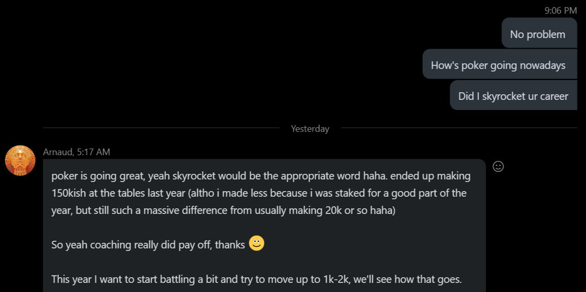 Arnaud screenshot making $120k